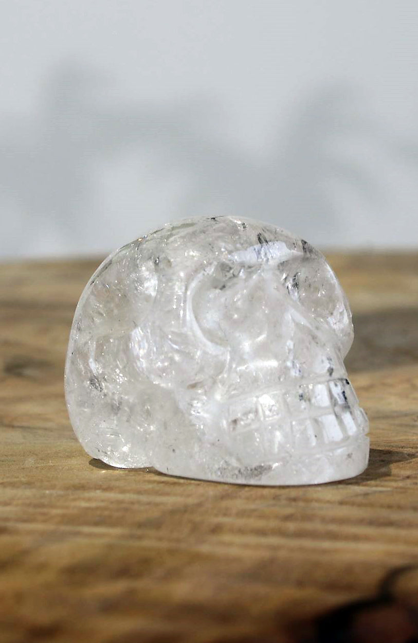 Black Tibetan Quartz Skull AA